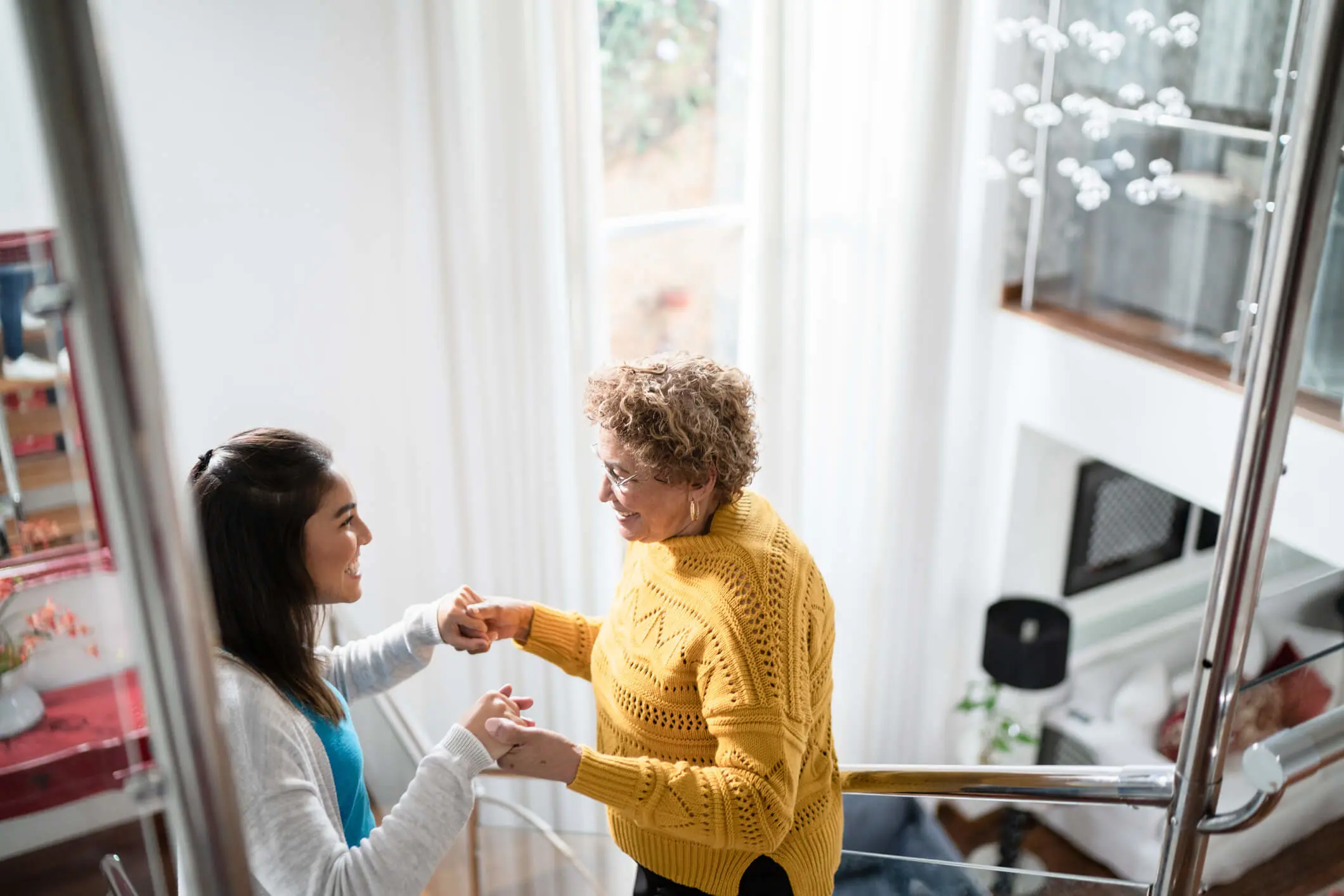 Vrouw met kleindochter